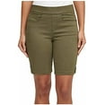 thumbnail image 5 of DKNY Jeans Ladies' Pull On Bermuda Short (Olive, X-Small), 5 of 6