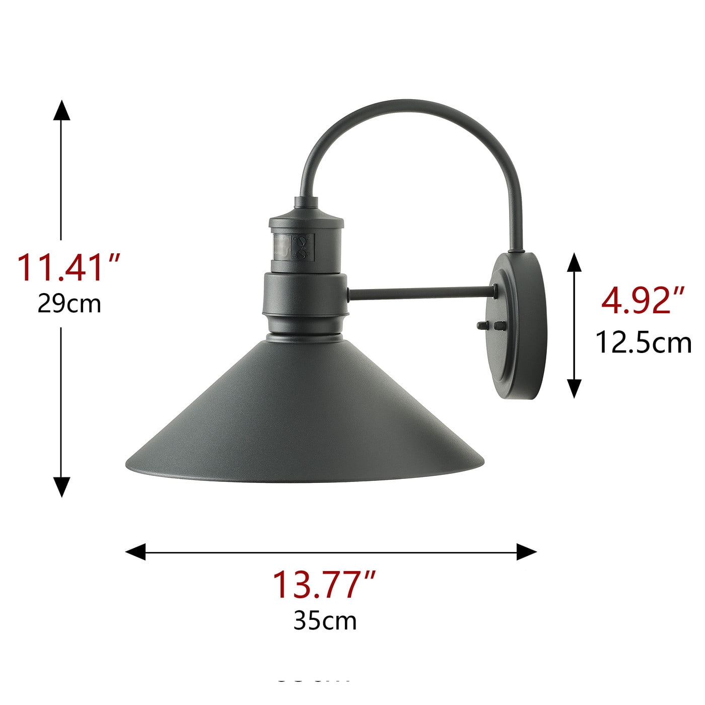 Aiwen Porch Wall Lamp Motion Sensor Wall Sconce Vintage Outdoor Light Fixture