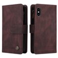 thumbnail image 2 of Mantto iPhone X Case, iPhone XS Case, Wallet Card Slot Crossbody/Shoulder Strap + Wristlet Strap Magnetic Flip Premium PU Leather Zipper Pocket With Kickstand For Apple iPhone X / XS,
Brown, 2 of 18