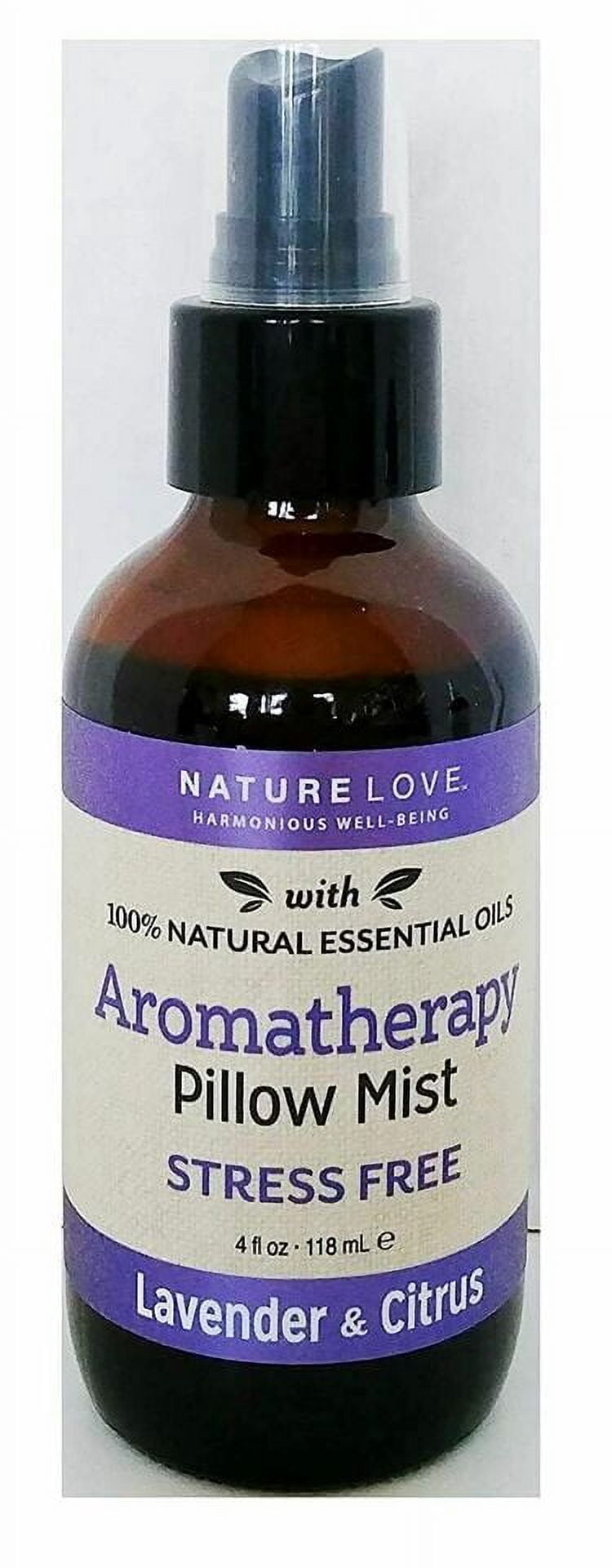 Nature Love Aromatherapy Pillow Mist, Stress Free Lavender & Citrus Sleep Spray, 4 fl oz