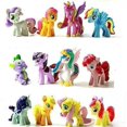thumbnail image 5 of Haga clic en la imagen para abrir una vista más grande 12 piezas Miss Pony colorido Cupcake Cake Topper figuras de PVC decoración de muñecas de juguete Sincero Electrónica, 5 of 5