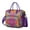 Purple-33, variant on Vintage Bohemian Lunch Tote for Women, Dual Compartment Rustic Cooler Bag, Leakproof and Foldable Lunch Box with Tribal Style for Office or Travel