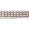 thumbnail image 1 of Vickerman 2.5" Ivory Dupion with Gold Sequin Diamond Christmas Ribbon, 1 of 1