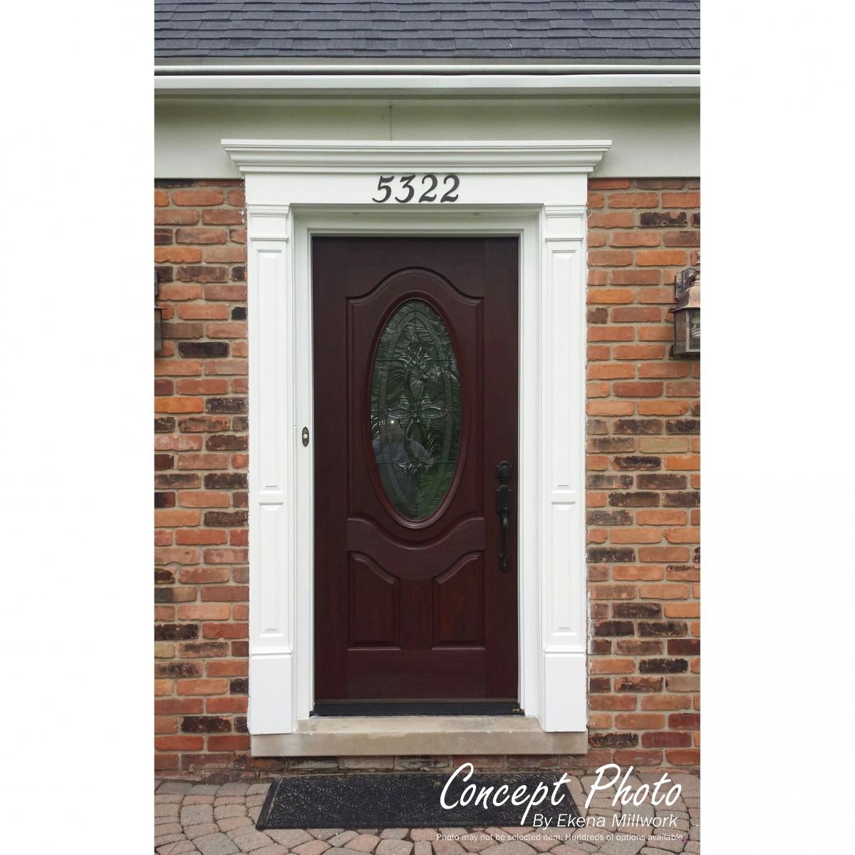 Ekena Millwork 24" Bottom Width x 32.50" Top Width x 12"H x 1.25"P Craftsman Crosshead