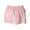 Pink, variant on Kaemgyyd 1-9 Years Kids Cotton Linen Shorts Fashion Plaid Casual Shorts Lightweight Elastic Waist Beach Vaction Shorts for Toddler Girls