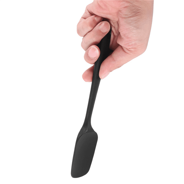 3 Pcs Silicone Spatula Black High Temperature Resistant BpaFree Rubber