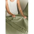 thumbnail image 4 of CGK Linens 3-Piece 400 Thread Count Extra Deep Pocket Cotton Sheet Set - Twin Size 100% Cotton Sateen Bed Sheets Fits 8"-16" Mattresses, Sage Green, 4 of 5