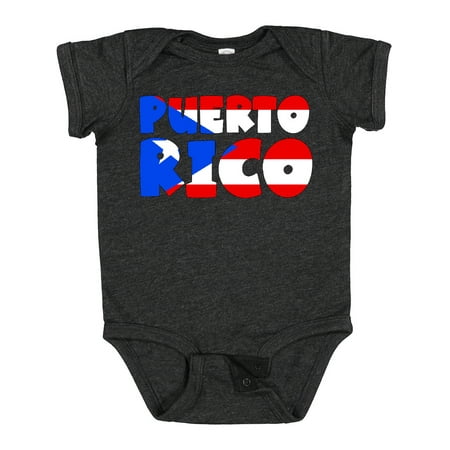 

Inktastic Puerto Rico Flag in Text Gift Baby Boy or Baby Girl Bodysuit