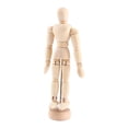 thumbnail image 3 of Maniquí de madera, clase de arte, dibujo de figuras de madera, maniquí de arte, hombre de madera articulado, rendimiento lleno de energía, 3 of 14