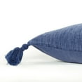 thumbnail image 5 of Navy Solid Tonal Abstract Stripe Throw Pillow, 5 of 7