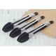 thumbnail image 3 of Pinzas para servir pequeñas con puntas de silicona Mini pinzas para alimentos de acero inoxidable de 7 pulgadas, juego de 3 (negro) Rojo Verde, 3 of 5