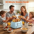 thumbnail image 5 of NICWIN 4 Slice Toaster, Extra Wide Slots Bread Toaster, Toast Shade Selector, Defrost & Reheat Functions for Kitchen Apartment Essentials, Blue, 5 of 9