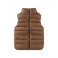 thumbnail image 2 of YOUYEDIAN Kids Puffer Vest Jacket Boys Girls Winter Windbreaker Warm Zipper Mock Neck Down Coat, 2 of 4