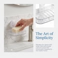 thumbnail image 6 of 2 Pack Soap Dish for Shower, Suction Cup Bathroom Soap Dish Holder for Shower Wall, Self Draining Bar Soap Holder (Clear- 1 Tier), 6 of 7