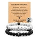 thumbnail image 5 of Pulsera de regalo para pareja, pulsera de acero inoxidable con letras de amor, pulsera de anillo de acero turquesa blanco esmerilado negro, traje, 5 of 5