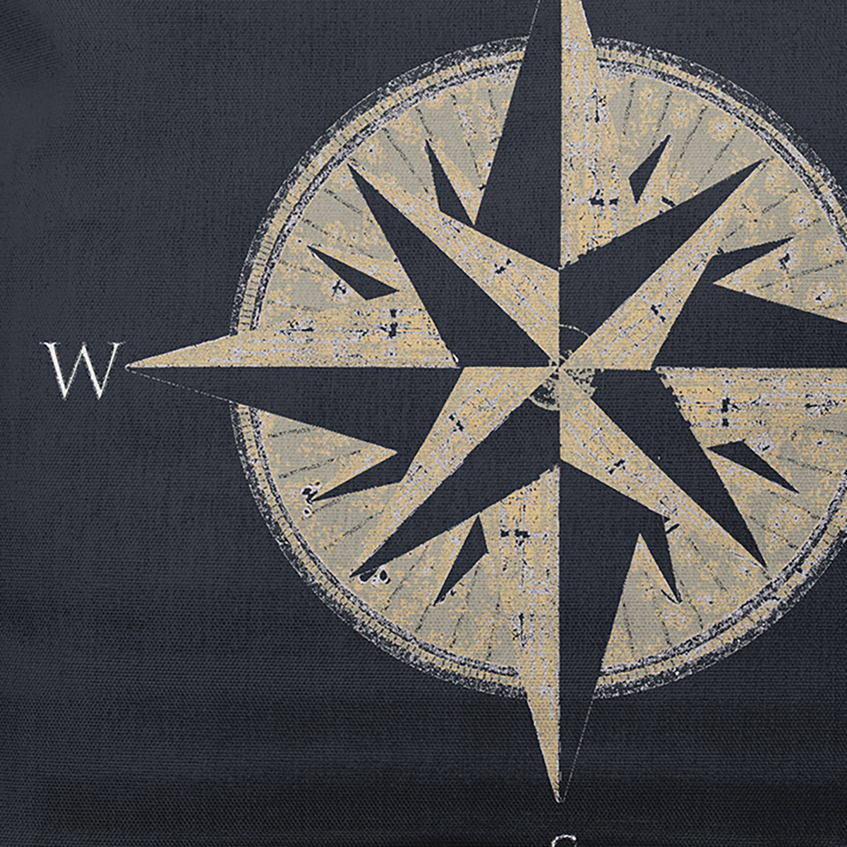 Simply Daisy 14" x 20" Compass Nautical Decorative Indoor Pillow