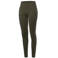 thumbnail image 2 of A2Y Women's High Waist Super Soft Cotton Full Length Leggings Dark Olive 2XL, 2 of 6