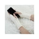 thumbnail image 4 of Guantes sin dedos de punto elástico unisex INSPIRE CHIC blancos talla única, 4 of 6
