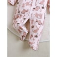 thumbnail image 4 of WIBACKER Newborn Baby Footed Pajamas 100% Cotton Infant Baby Snap Sleepers for Sleep and Play Footies 0-12 Months - Animals, 4 of 8