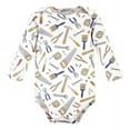 thumbnail image 4 of Hudson Baby Infant Boy Cotton Long-Sleeve Bodysuits, Construction Work 5-Pack, 9-12 Months, 4 of 7