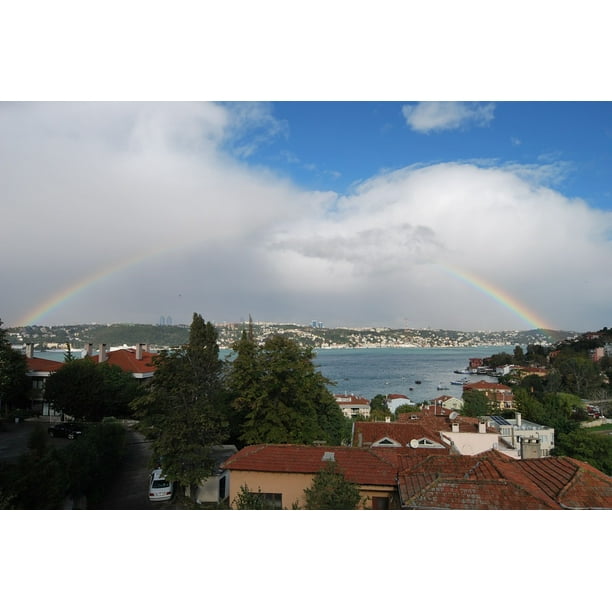 Peel N Stick Poster Of Rainbow Bosphorus Turkey Aƒae A A Engelkaƒae A A Y Istanbul Poster 24x16 Adhesive Sticker Poster Print Walmart Com Walmart Com