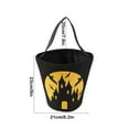 thumbnail image 3 of Halloween Trick or Treat Bags - Cute Candy Buckets & Tote Candy Bags with Handle for Halloween Parties, Black, 3 of 5