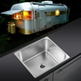 thumbnail image 4 of Undermount Sink, L330 W300 H150mm RV Sink 304 Stainless Steel  For Bar For Boat For Bathroom, 4 of 8