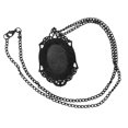 thumbnail image 5 of Collar con Colgante de Jaula Torácica Punk de Negro Retro Vintage con 22 Cadenas Negras Fernando Steampunk collar, 5 of 5