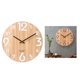 thumbnail image 5 of Reloj de pared de madera apilable tridimensional de 30 cm para el hogar y la oficina. 414, 5 of 7