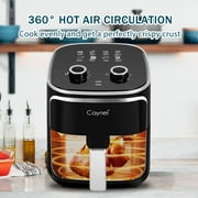 Caynel Air Fryer Oven Oil Free Nonstick Cooker with 8 Cook Presets, Detachable Double Basket - 5QT
