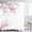 Cherry Blossoms, variant on Pink Floral Bathroom Curtain Cherry Blossom Shower Curtain Set with 12 Hooks, Flower Fabric Bath Curtain Bathroom Decor, Machine Washable, White, 72" W X 84" H