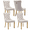Beige(Golden Plating Legs), variant on LegaHome Dining Room Chairs Set of 4, Modern Upholstered Velvet Dining Chair with Nailhead Trim&Solid Wood Legs, Tufted Button Padded Accent Chairs Set for Kitchen Dining Room Living Room, Gray