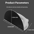 thumbnail image 4 of Maoww Outil de Ponçage d'Angle Réutilisable Ensemble de Ponçage Microfine à Main pour Ponçage d'Angle Précis Support Demi-Rond+180mesh*10 Pcs, 4 of 6