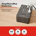 thumbnail image 4 of Staples TECH 650VA 8-Outlet Battery Back-Up & Surge Protector Standby UPS Black (ST62784), 4 of 8