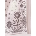 thumbnail image 5 of Bohemian Tapestry Wall Hanging, Beige White Floral Tapestry with Dotted Daisy Medallion Print Bedroom Boho Hippie Home Decor, 5 of 7