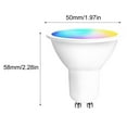 thumbnail image 7 of Smart Bulb, RGB Color Changing LED Light Bulbs,Smart Spot Light Bulb ,Tuya GU10 WIFi Smart LED Bulb Dimmable 5W RGBCW GU10 for /Siri Voice Control for Living Roomn Bedroom Office Hotel, 7 of 7