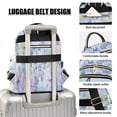 thumbnail image 4 of Butterfly Flowers Hydrangea Travel Laptop Backpack Casual Daypack Lightweight Bookbag Compartment for Business, 4 of 7
