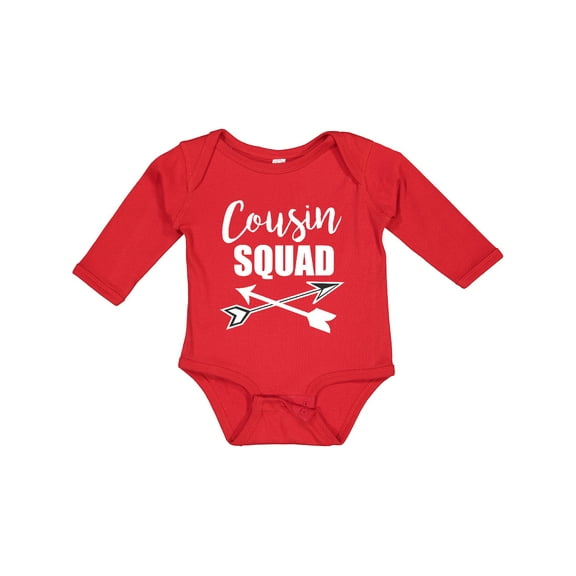 Inktastic Cousin Squad with Arrows Boys or Girls Long Sleeve Baby Bodysuit