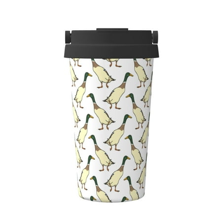 

Goofa Mallard Ducks for Insulated Travel Coffee Mug Spill Proof Leak Proof 16 OZCoffee Tumbler Reusable Coffee Cups with Lids Thermos for Hot and Cold Drink