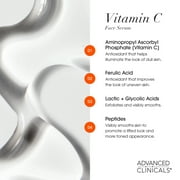 Advanced Clinicals Vitamin C Face Serum 1.75 fl oz