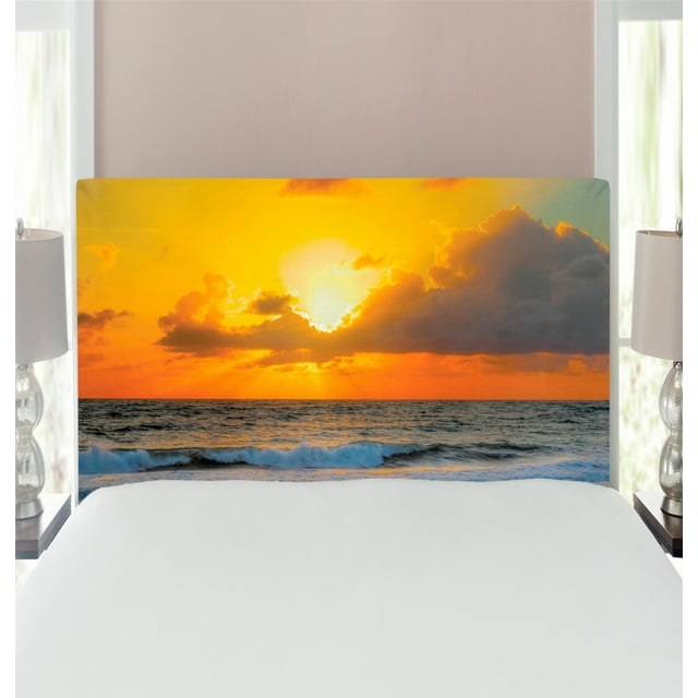 Ocean Headboard, Morning at the Beach in Brazil the Sun Rays Through ...