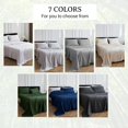 thumbnail image 5 of Simple&Opulence 100% Viscose from Bamboo Sheet Set 4Pcs, Cooling for Hot Sleepers, Soft Breathable Bed Sheets Set, 15" Deep Pockets, Luxury Hotel Silky Bedding Sheets (Light Grey,Queen), 5 of 5
