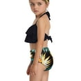 thumbnail image 4 of GYRATEDREAM Daughter Mommy Matching Two Pieces Bikini Set Ruffle Bathing Suit Floral Halter Swimsuit, 4 of 8
