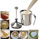 thumbnail image 5 of Espumador de leche, Espumador de leche manual de acero inoxidable, Jarras de espuma de leche de café de mano, Fabricante de espuma de leche manual para capuchino, 5 of 5