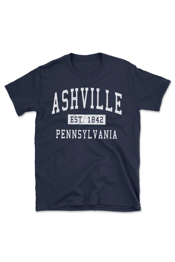 Ashville Pennsylvania Classic Established Men's Cotton T-Shirt
