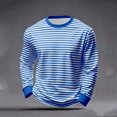 thumbnail image 2 of Camisa de Manga Larga de Ajuste Seco de los Hombres Impresión de Moda Blusa de Suéter de Cuello Redondo para las Mujeres con Costillas de Manga Larga, 2 of 7
