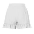 thumbnail image 7 of POROPL Shorts for Women Fashion High Waist Casual Loose Wide Leg Ruffle Shorts, 7 of 7