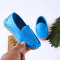 thumbnail image 6 of BLTIBY Toddler Baby Boys Girls Flat Shoes Non Skid Candy-Colored Slipper Sneaker Moccasins Infant Cute Comfy Solid Shoe Sky Blue 2.5-3Years, 6 of 9