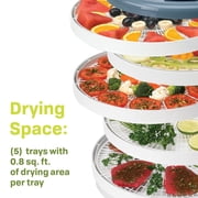 NESCO 5-Tray Snackmaster Pro Food Dehydrator with Jerky Spice, 600W Professional Food Dehumidifie, Includes Jerky Spice & Cure Packs, Fruit Roll Sheets for Meat, Fruit & Vegetables