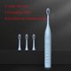 thumbnail image 3 of Cepillo de dientes eléctrico sónico blanqueador IPX7 resistente al agua, 4 cabezales, cargador USB, recargable, limpieza profunda, 3 of 5
